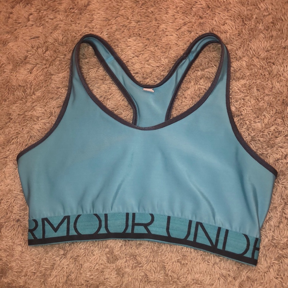 Light Blue Under Armour Sports Bra